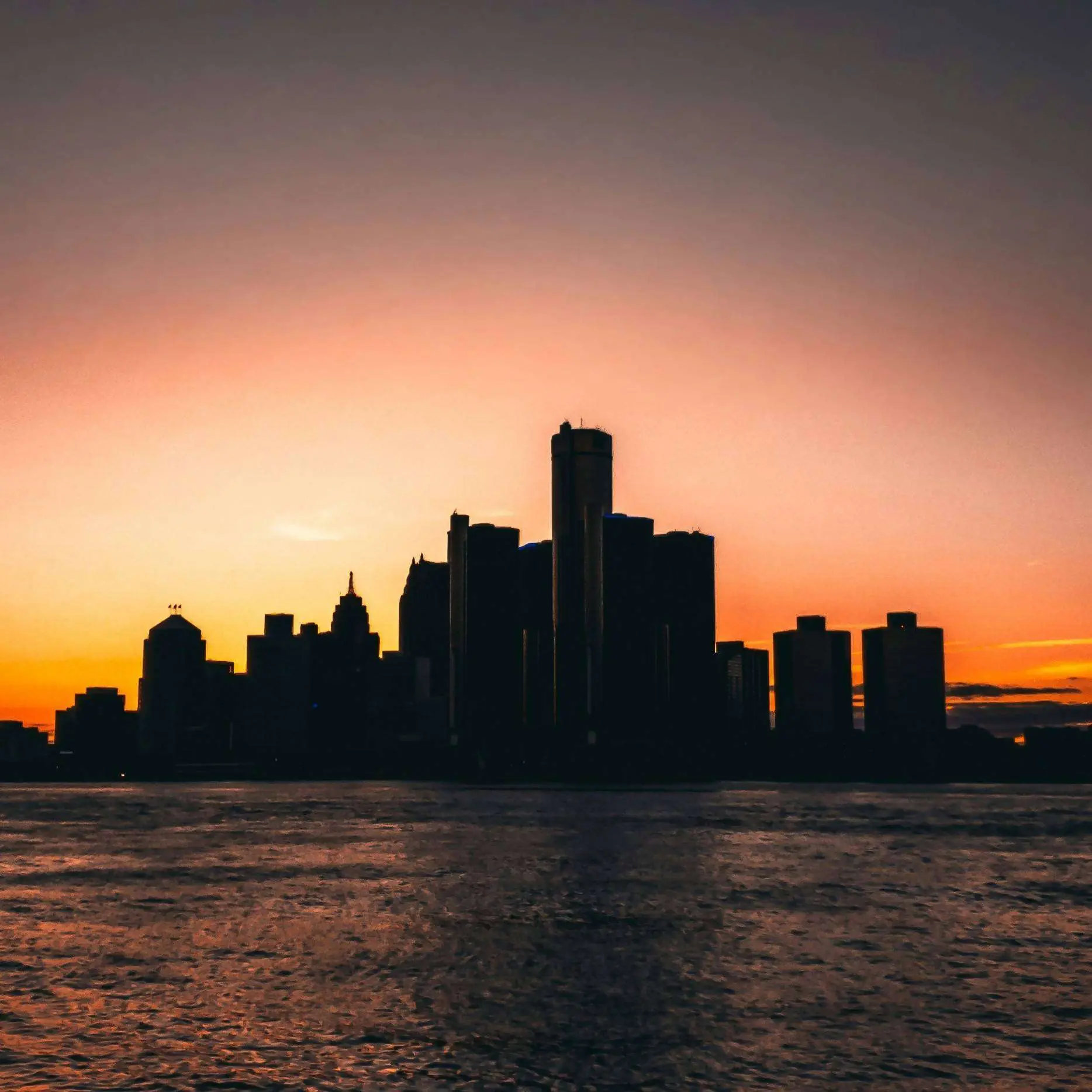 Detroit sunset