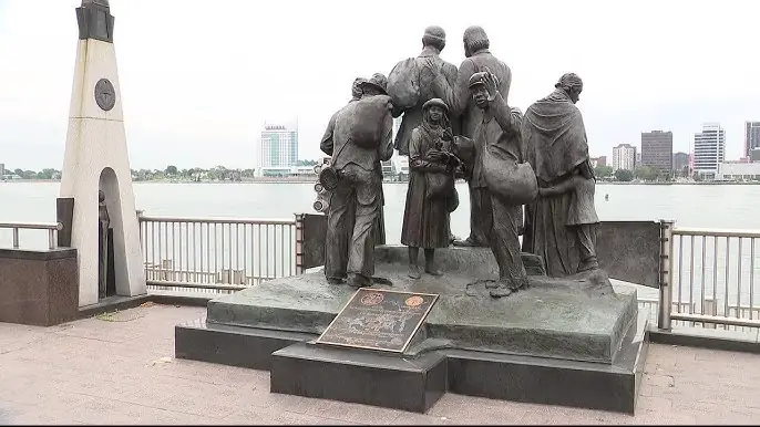 Gateway to Freedom Monument Detroit