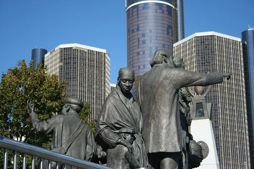Gateway to Freedom Monument Detroit