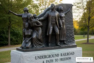 underground railroad statue