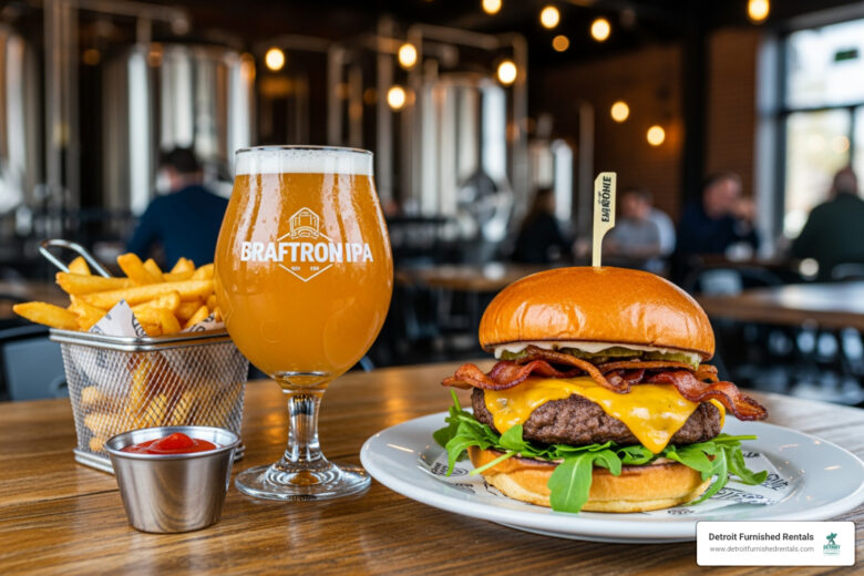 Detroit breweries with food