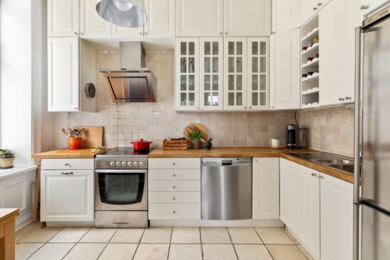 Fully stocked kitchen