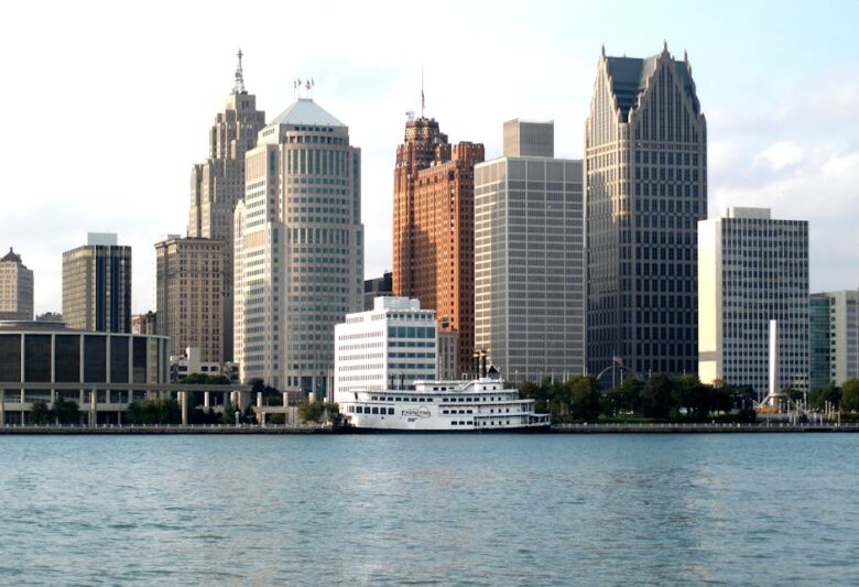 Detroit Riverwalk map