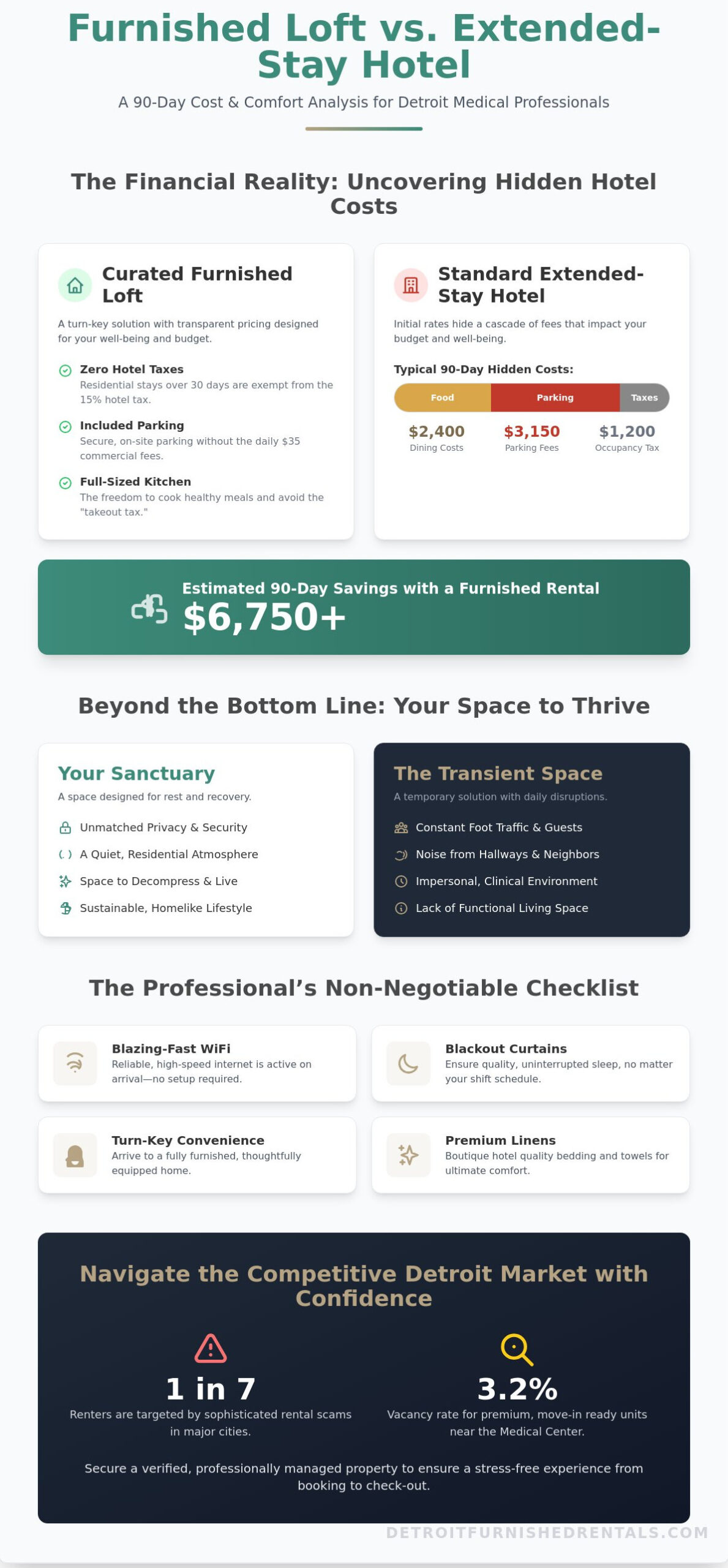 Housing Near Detroit Medical Center: The Professional’s Guide to Stress-Free Stays