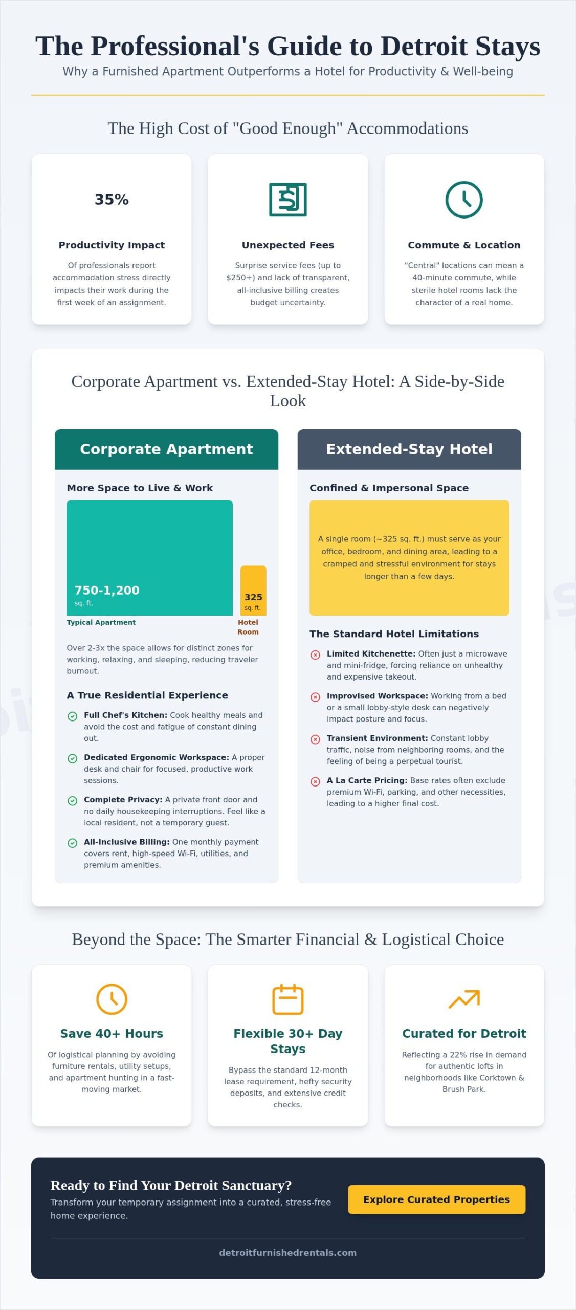 Corporate Housing in Detroit: The 2026 Professional’s Guide to Stress-Free Stays