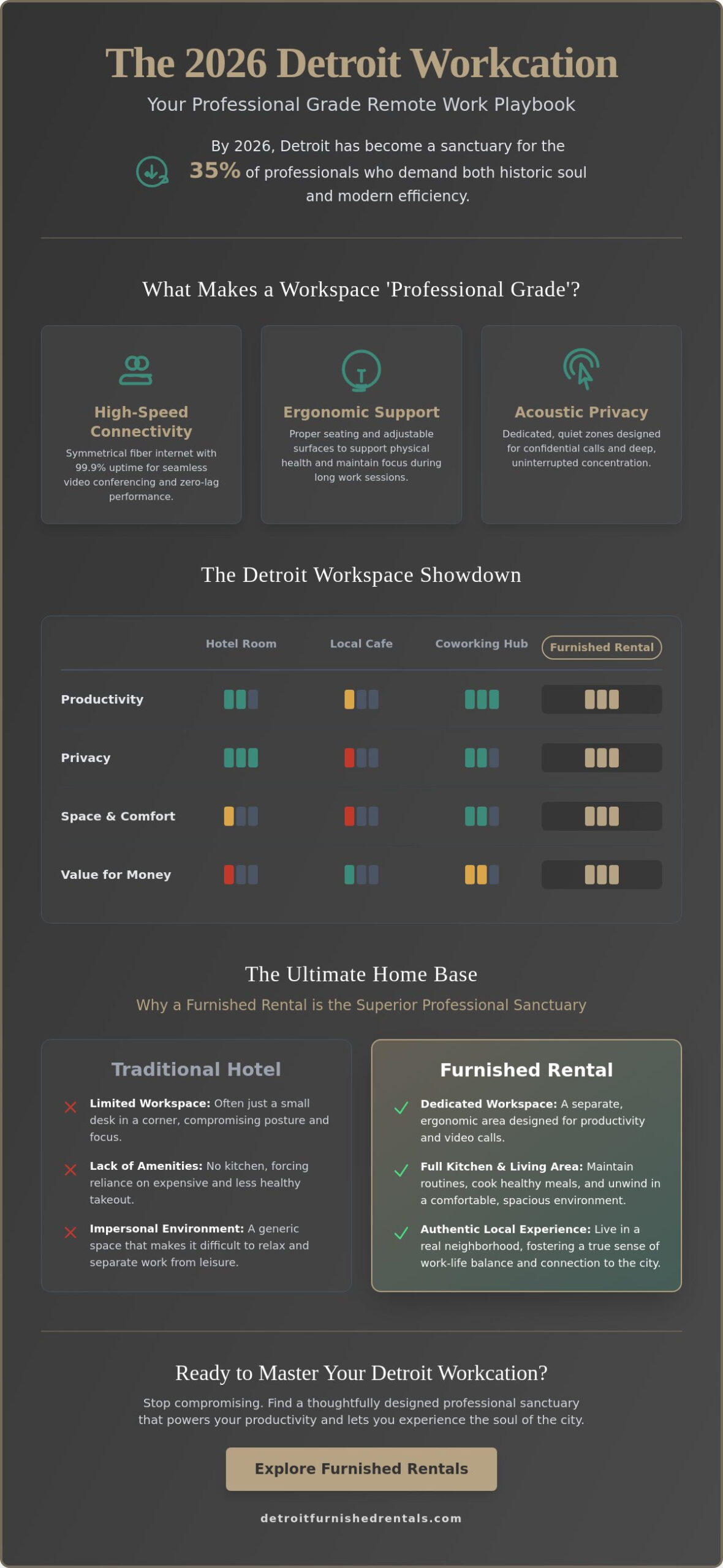 Remote Work Spots in Detroit: The Professional’s 2026 Guide to Productive Stays