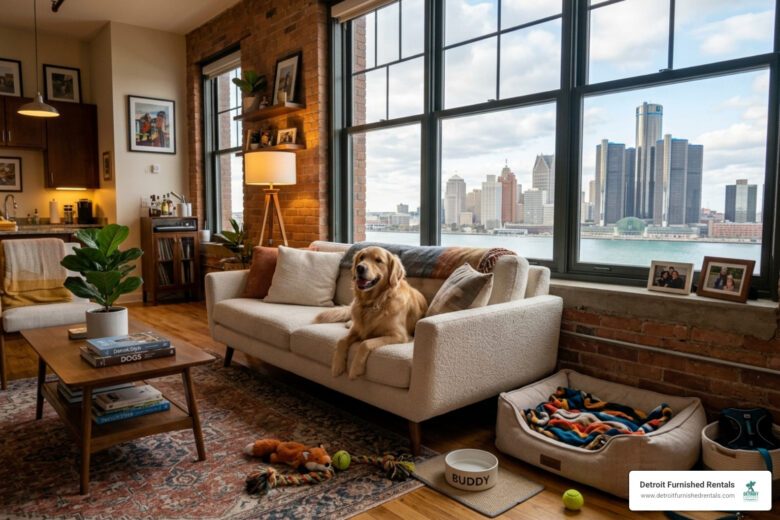 Detroit furnished apartments pet friendly