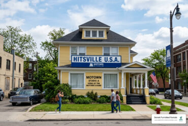 Detroit Motown Museum Hitsville U.S.A. building on West Grand Boulevard - Detroit Motown museum