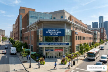 University Health Center Detroit exterior at 4201 Saint Antoine St - university health center detroit