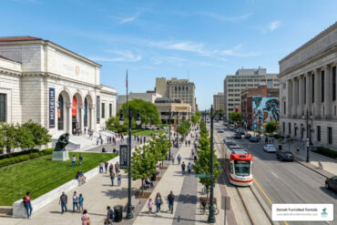 Detroit cultural center Woodward Avenue Midtown museums district - Detroit cultural center