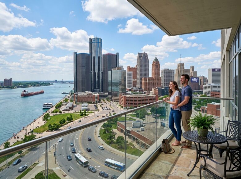 high rise apartments downtown detroit