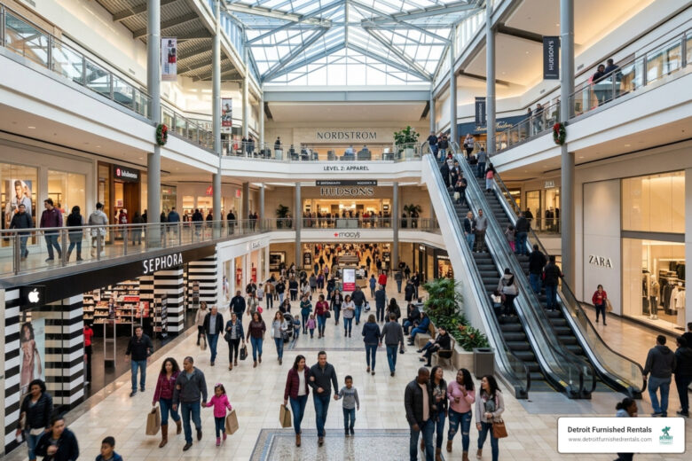 malls in detroit michigan