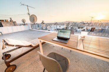 equipped loft for remote work