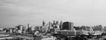 High speed internet Detroit skyline digital connectivity streaming