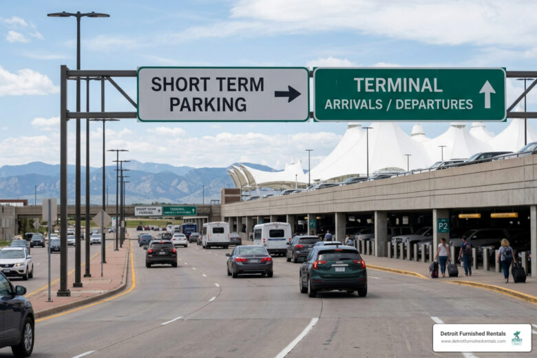 Short term DIA parking at Denver International Airport