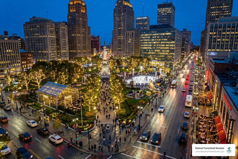 Restaurants Campus Martius Park Downtown Detroit - Restaurants Campus Martius